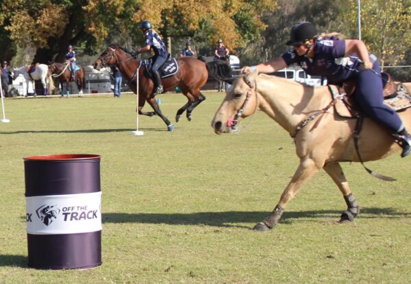 Off The Track barrel racing action
